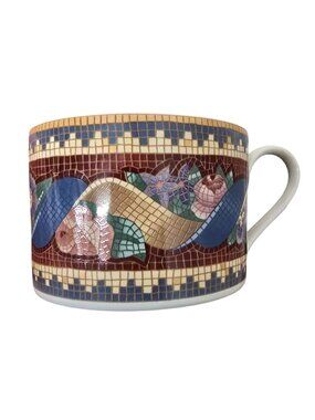 Sasaki Tesserae Cathy Heck Mosaic Floral Ceramic Mug Japan